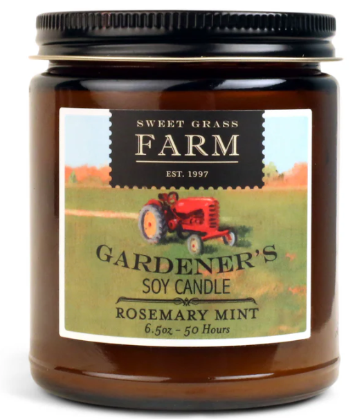 SWEET GRASS FARM GARDENER'S COLLECTION SOY CANDLES
