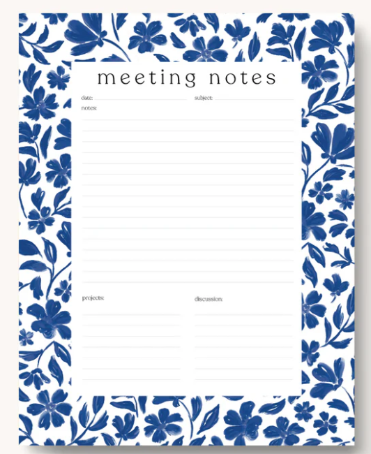 ELYSE BREANNE DESIGNS - MEETING NOTES NOTEPAD