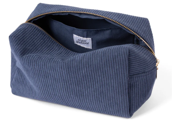 ELYSE BREANNE CORDUROY COSMETIC BAG - ASSORTED