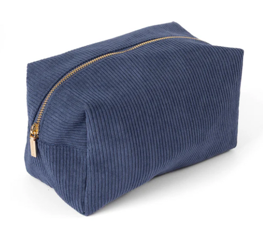 ELYSE BREANNE CORDUROY COSMETIC BAG - ASSORTED
