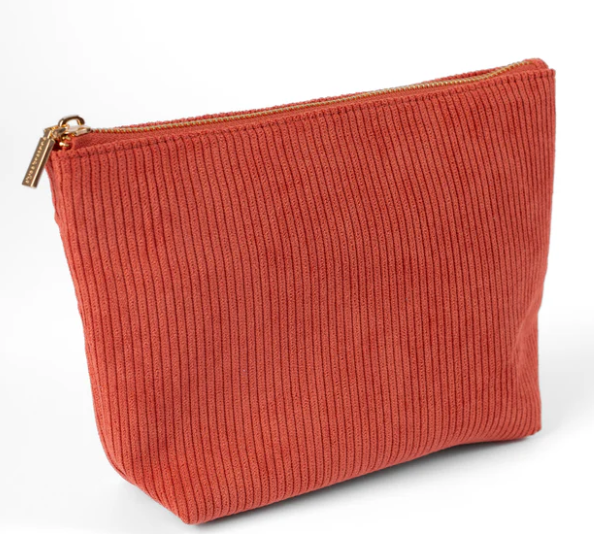 ELYSE BREANNE CORDUROY CARRY-ALL POUCH - ASSORTED