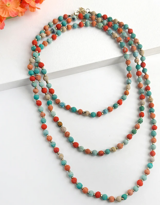 KANTHA CAPRI LONG NECKLACE