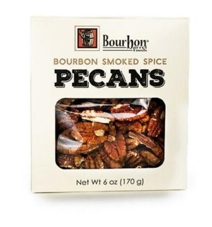 BOURBON BARREL FOODS BOURBON SMOKED SPICED PECANS - 6oz.