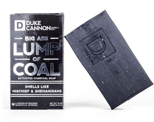 DUKE CANNON BIG ASS LUMP OF COAL SOAP -BERGAMOT + BLACK PEPPER