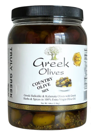 GREEK COUNTRY OLIVE MIX - 34oz.