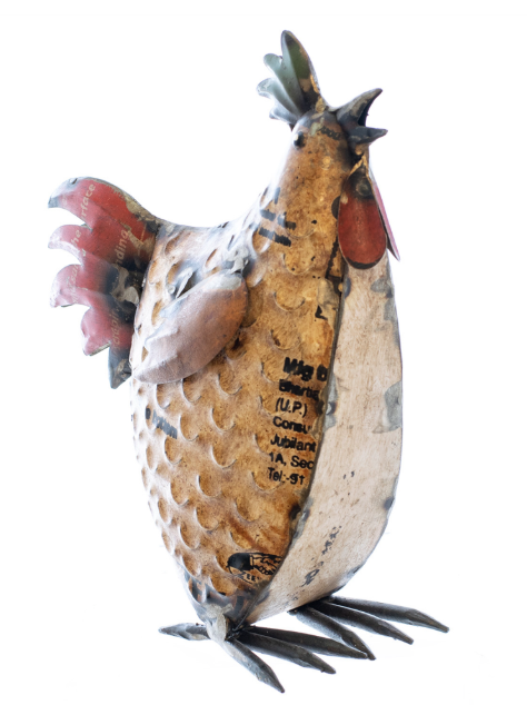 RICKY ROOSTER -RECYCLED METAL