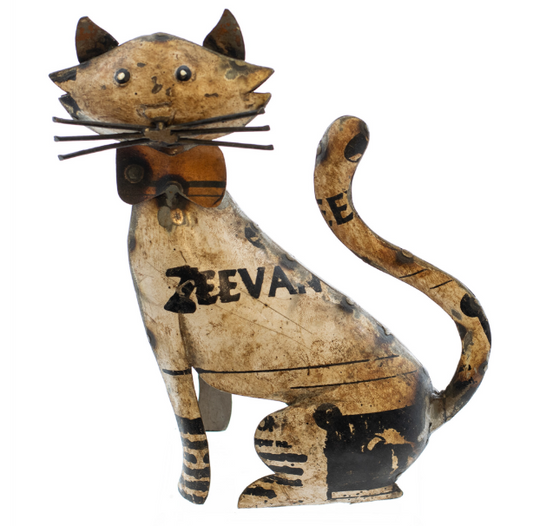 KITTY THE CAT - RECYCLED METAL SIGNS