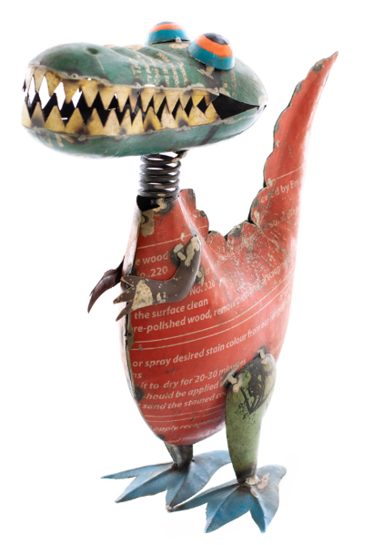 DARWIN THE DINOSAUR - RECYCLED METAL SIGNS