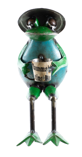 METAL FROG -RECYCLED METAL SIGNS