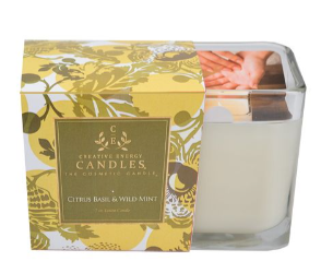 CREATIVE ENERGY SOY LOTION CANDLE -  CITRUS BASIL & WILD MINT  - ASSORTED SIZES
