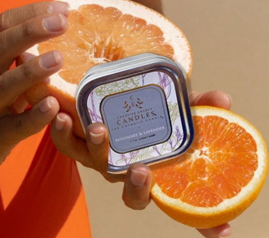 CREATIVE ENERGY SOY LOTION CANDLES - ROSEMARY & LAVENDER