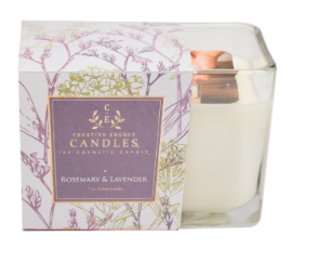 CREATIVE ENERGY SOY LOTION CANDLES - ROSEMARY & LAVENDER
