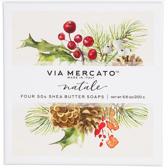 EUROPEAN SOAPS - VIA MERCATO NATALE GIFT SET - HOLIDAY SEASON