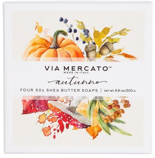 EUROPEAN SOAPS - VIA MERCATO AUTUNNO GIFT SET - FALL SEASON