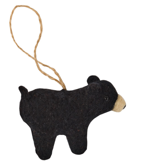 WOOL FELT CHRISTMAS ORNAMENTS - ASSORTED