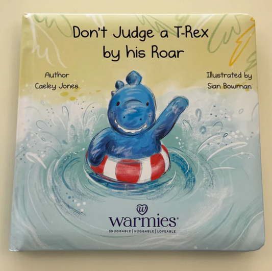 WARMIES T-REX "DON'T JUDGE A T-REX BY HIS ROAR" BOOK