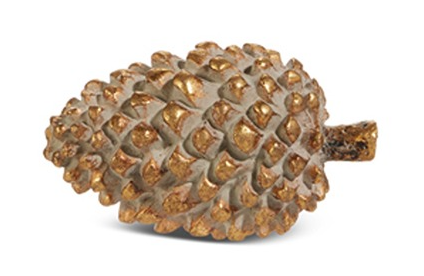 4.5" GILDED GOLD PINECONE
