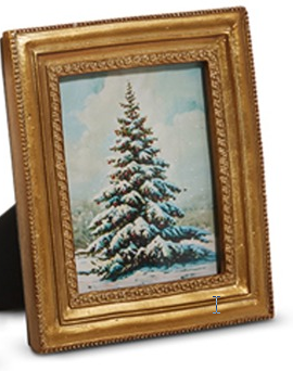 TRADITIONAL WINTER HOLIDAY SCENE FRAMED ART - ASSORTED