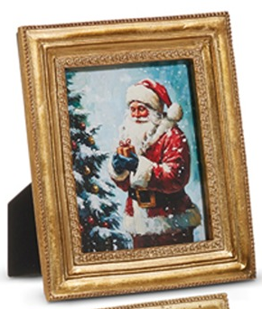 TRADITIONAL WINTER HOLIDAY SCENE FRAMED ART - ASSORTED