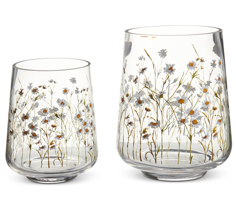WILD DAISY FLORAL CONTAINERS - ASSORTED