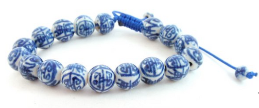 CHINESE BLUE PORCELAIN BRACELET