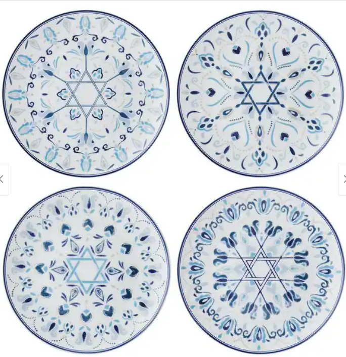 HANUKKAH CELEBRATION DESSERT PLATE - ASSORTED