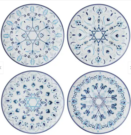 HANUKKAH CELEBRATION DESSERT PLATE - ASSORTED