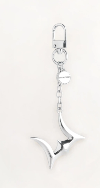 LOYAL WEST ON THE GO BAG CHARM  - NICKLE