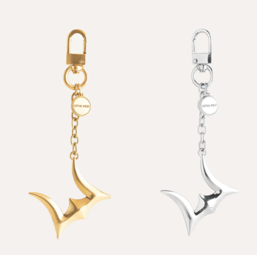LOYAL WEST ON THE GO BAG CHARM  - NICKLE