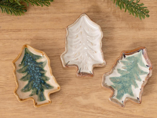 PINE TREE TRINKET DISH - ASSORTED