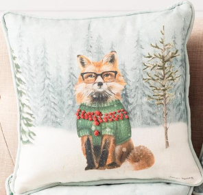 10" COZY CRITTERS HOLIDAY PILLOWS - ASSORTED
