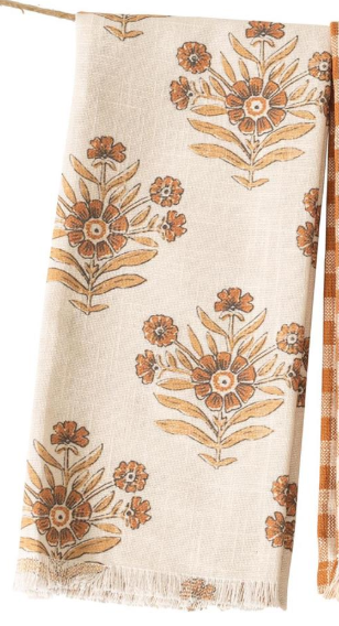 BLOCK PRINT TEA TOWELS - ASSORTED