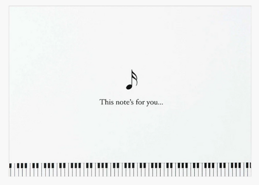 MUSIC NOTE CARDS