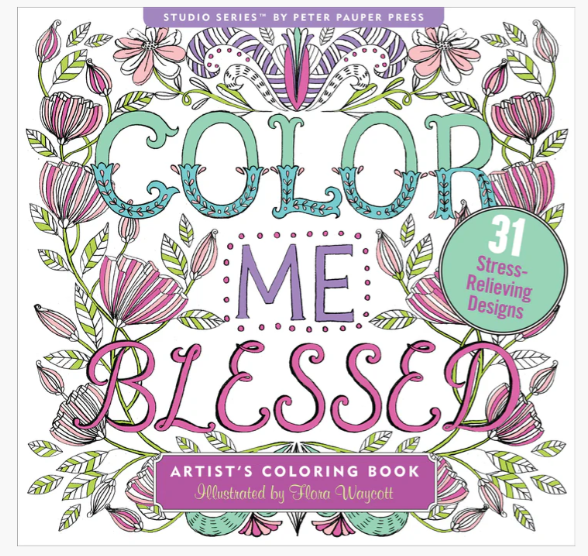 COLOR ME BLESSED ARTIST'S COLORING BOOK