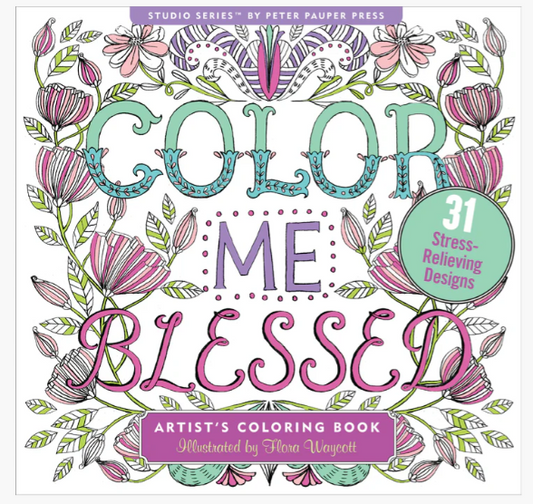COLOR ME BLESSED ARTIST'S COLORING BOOK