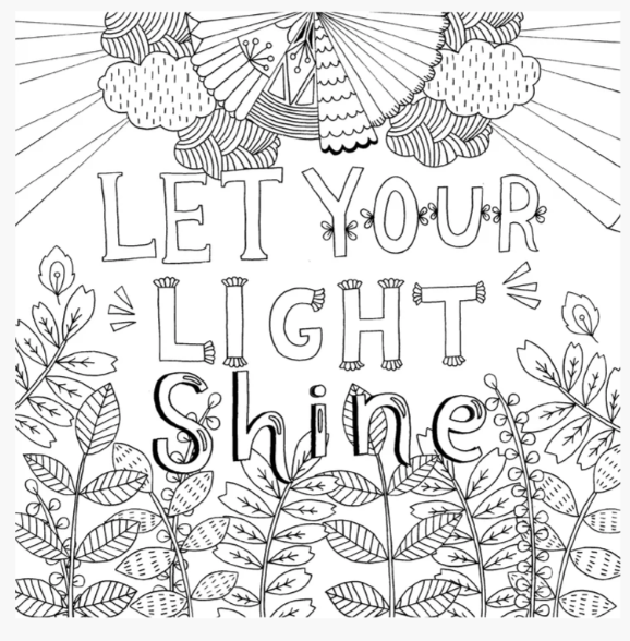 COLOR ME BLESSED ARTIST'S COLORING BOOK
