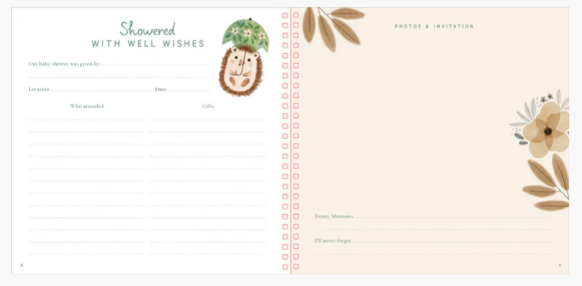 BABY'S FIRST YEARS: BABY BOOK AND KEEPSAKE PHOTO ALBUM