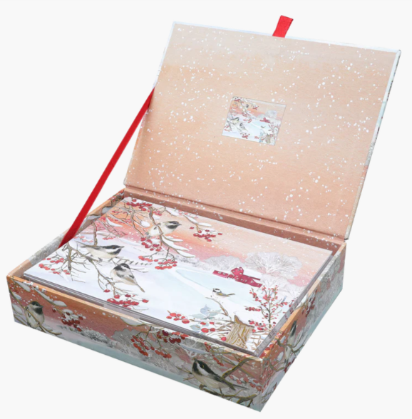 SNOWY SONGBIRDS DELUXE BOXED HOLIDAY CARDS