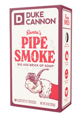 DUKE CANNON SUPPLY CO. SANTA'S PIPE SMOKE BIG ASS BRICK OF SOAP