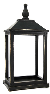 BLACK RETANGULAR LANTERN - ASSORTED