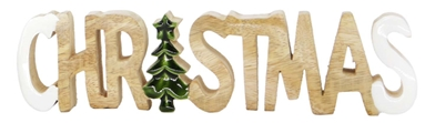 WINTER AND CHRISTMAS CUTOUT BLOCK SIGNS - ASSORTED