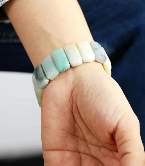 CAPE DIABLO AMAZONITE GRACE STRETCH APPLE WATCH STRAP