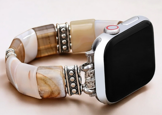 CAPE DIABLO SACRED SANDS AGATE STRETCH APPLE WATCH STRAP