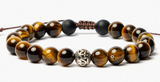 CAPE DIABLO MEN'S TIGER EYE TEBETAN BRACELET