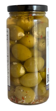 TRULY GREEK BLUE CHEESE STUFFED GREEK OLIVES 10oz.