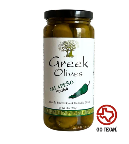 TRULY GREEK JALAPENO STUFFED GREEK OLIVES 10oz.