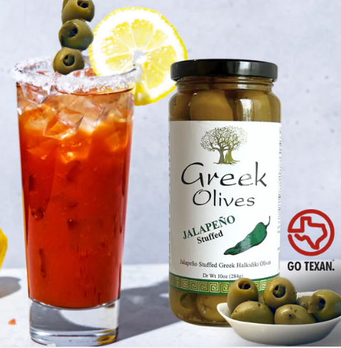 TRULY GREEK JALAPENO STUFFED GREEK OLIVES 10oz.
