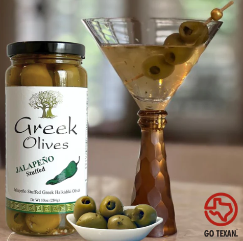 TRULY GREEK JALAPENO STUFFED GREEK OLIVES 10oz.