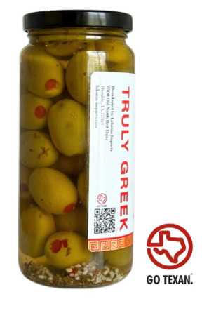 TRULY GREEK PIMENTO STUFFED GREEK OLIVES
