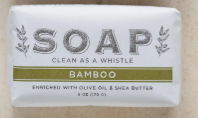 CLEAN AS A WHISTLE SCENTED TRIPLE MILLED BAR SOAP - BAMBOO